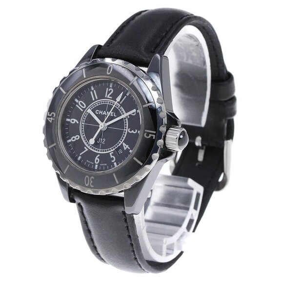 CHANEL J12 H0680 Black ceramic date black Dial Quartz Ladies Watch_868385 - Picture 1 of 5
